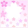 フレーム　桜の花枠