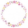 【eps】花の円形フレーム