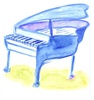 青いピアノ