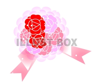 バラの花束・ブーケのイラスト
