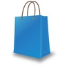 紙袋　ペーパーバッグ　青色