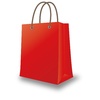 紙袋　ペーパーバッグ　赤色