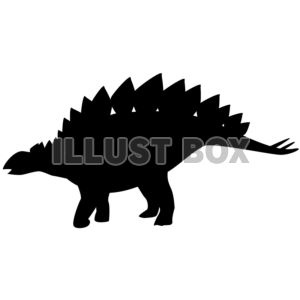 【シルエット】ステゴサウルス02