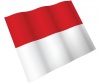 【国旗のはためきシリーズ】　インドネシア