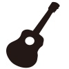 【シルエット】楽器シリーズ　おもちゃのギター