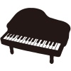 【シルエット】楽器シリーズ　おもちゃのピアノ