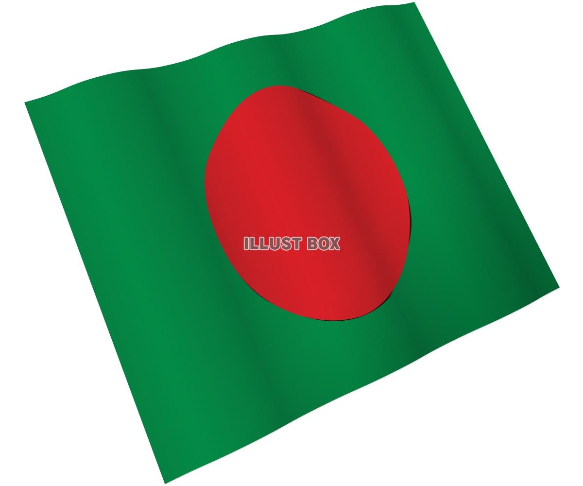 【国旗のはためきシリーズ】　バングラデシュ