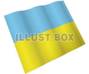 【国旗のはためきシリーズ】　ウクライナ