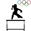 【商業利用不可】オリンピック　陸上競技　ハードル