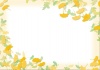 【フレーム　枠】　秋の植物シリーズ　イチョウ02