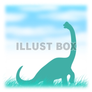 【ワンポイントイラスト】　恐竜シリーズ　ブラキオサウルス