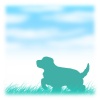 【ワンポイントイラスト】　動物シリーズ　犬　ラブラドールレトリバー02