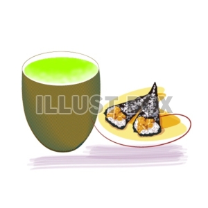 緑茶と手巻き寿司