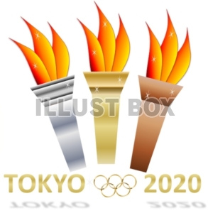 【商業利用不可】オリンピック・三色の聖火