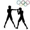 【商業利用不可】オリンピック　ボクシング　打ち合い