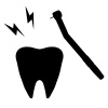 歯科　歯とドリル