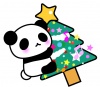 クリスマス・パンダとツリー