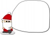 【クリスマス】サンタクロースのフレーム枠