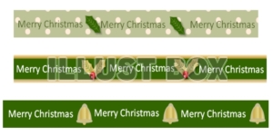クリスマス三種のライン緑
