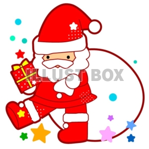 【クリスマス】サンタクロースのイラストカット
