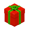 クリスマスのプレゼントボックス・赤