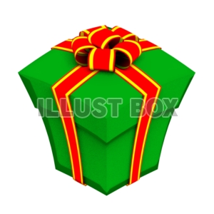 クリスマスのプレゼントボックス・トゥーン緑