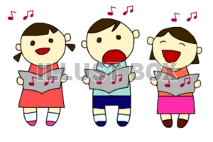 歌を歌う子供たち