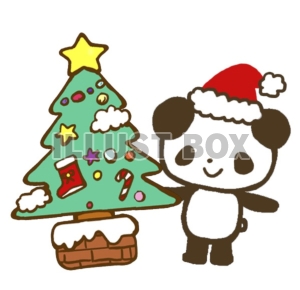 パンダのクリスマスツリー