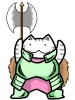 コスプレ猫　ゲームキャラ戦士
