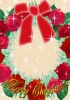 【フレーム　枠】縦型　クリスマスリースシリーズ　12