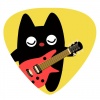 うっとりギターを弾く猫のピック