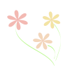 [EPS/PNG]パステルカラーの花