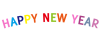 HAPPY NEW YEAR フォント　【透過PNG】【EPSベクターデータつき