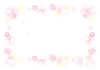 幻想的な桜のフレーム枠【透過PNG】