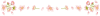 【透過PNG 飾り罫・ライン】　桜と花びらのライン02