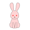 ウサギ【透過PNG】