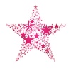 ピンクの星でできた星