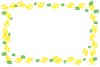 ミモザ／アカシアの花のフレーム透過処理
