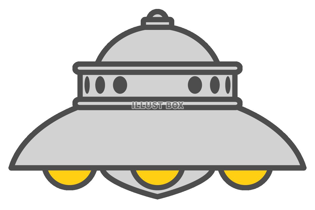 UFOのイラスト　(透過PNG)