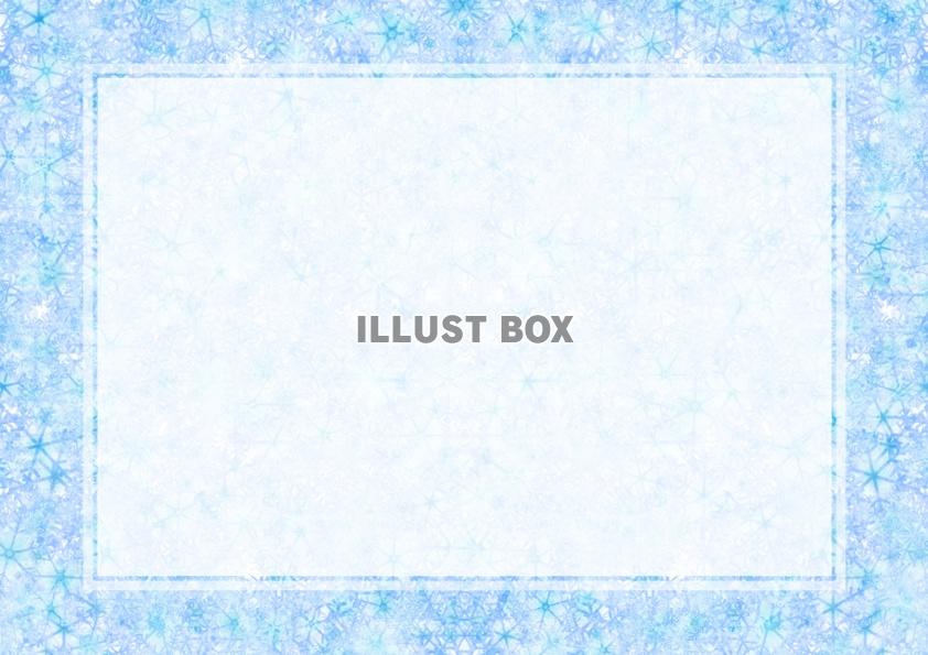 雪の結晶のメッセージカード１