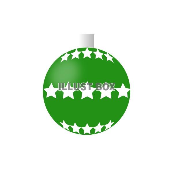 クリスマスオーナメント　ボール（緑）