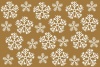 クリスマスに使える雪の結晶の壁紙　シックなゴールド