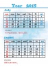 2015年7～8月2か月毎縦型のカレンダー