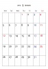 2015年1月縦型カレンダー7