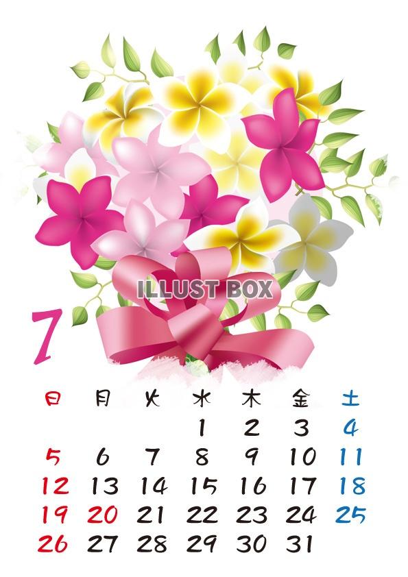 【2015カレンダー】四季の花カレンダー　7月