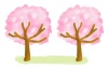 二本の桜の木