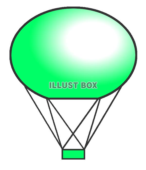 【透過png】緑の気球10