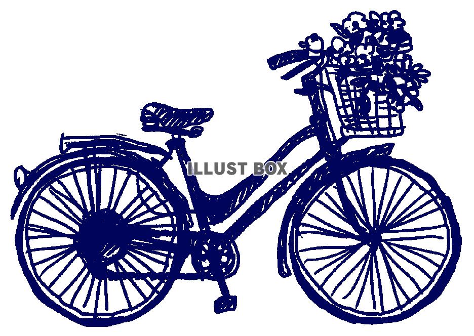 【透過png】自転車と花