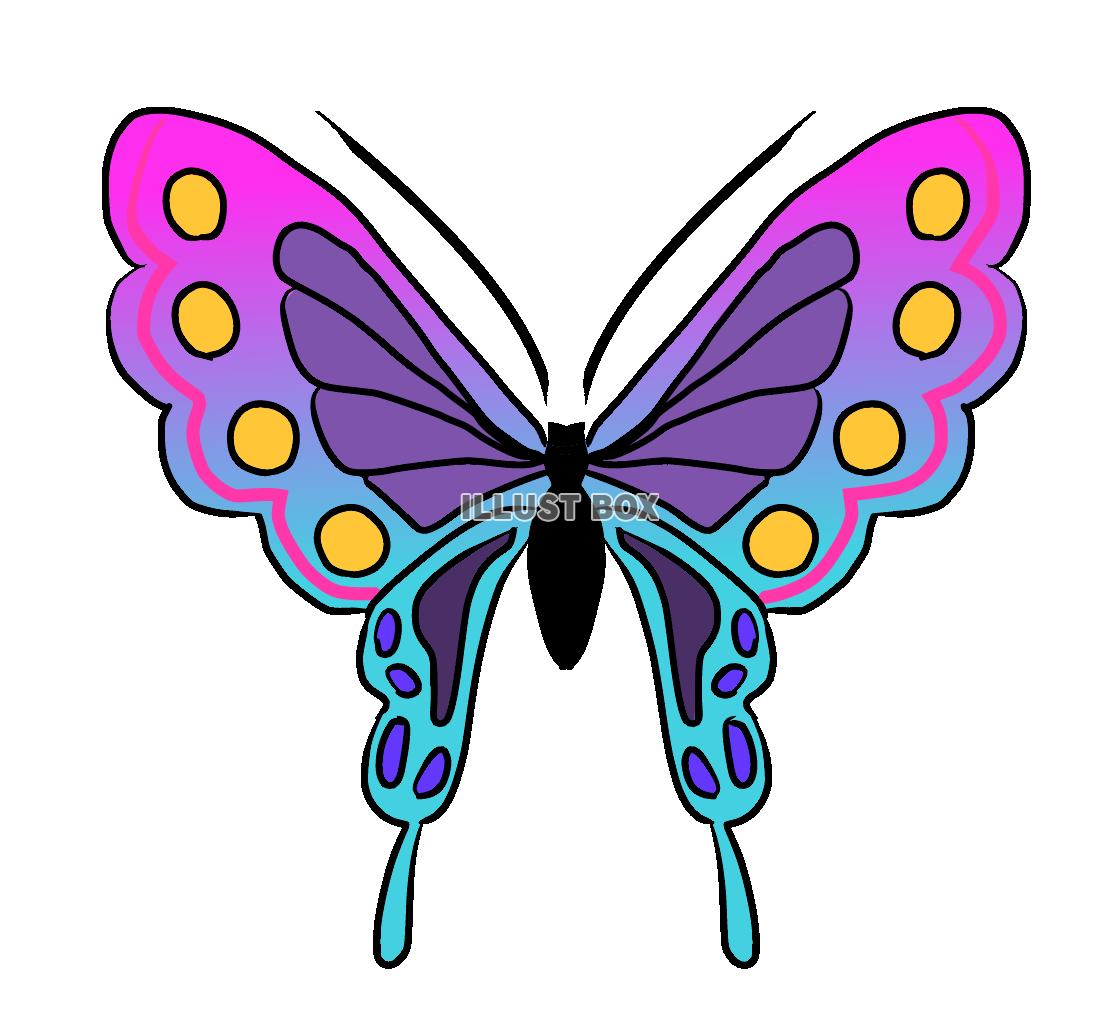 【透過png】和柄模様の蝶