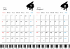 ピアノカレンダー　2015年7～8月分